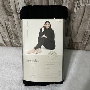 Wander By Hotties Olivia Fleece Leggings Soft Comfortable NWT Black Size XL